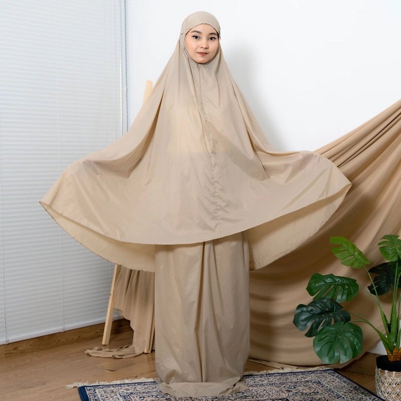 Product image ALF BY ALIF MUKENA MINI PARASUT PREMIUM KOREA TRAVEL - KHAKI ( MKN-033 ) all variant all variant